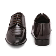 West Port Men Synthetic Patent Lace-Up Party Wear Shoes (M-BT-50-Brown)