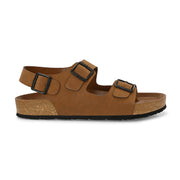 West Port Men's Cushioned Sandals with Buckle Strap – Ultimate Comfort & Style (M-Aero-59-Camel)