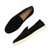 West Port Men Trendy Leather Loafers (Thrive-10-Black)