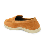 West Port Men Trendy Leather Loafers (Thrive-10-Tan)