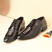 West Port Men Synthetic Patent Lace-Up Party Wear Shoes (M-BT-50-Brown)