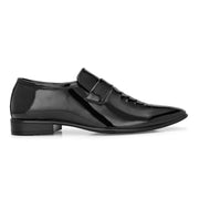 West Port Men Synthetic Patent Slip-On Party Wear Shoes ( M-BT-03-Black)