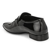 West Port Men Synthetic Patent Slip-On Party Wear Shoes ( M-BT-03-Black)