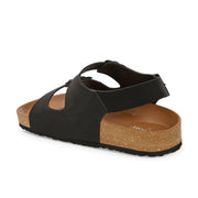 West Port Men's Cushioned Sandals with Buckle Strap – Ultimate Comfort & Style (M-Aero-59-Black)