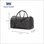 West Port Active Gear Bag – Compact & Modern Gym Style (ACTIVE GEAR BAG-BLACK-20L)
