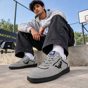 West Port Trendy Casual Sneakers (MIAMI-50-GREY-BLACK)