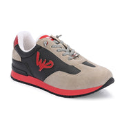 West Port Lifestyle Sneakers for Youth & Juniors – Designed for Young Trendsetters (Kawasaki-62-Red-Grey)