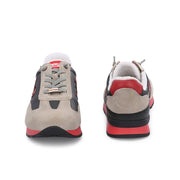 West Port Lifestyle Sneakers for Youth & Juniors – Designed for Young Trendsetters (Kawasaki-62-Red-Grey)