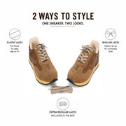 West Port Lifestyle Sneakers for Youth & Juniors – Designed for Young Trendsetters (Kawasaki-62-Yellow-Tan)