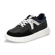 West Port Men Black & Silver Sneakers (M-AI-50-BLACK-SILVER)
