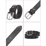 West Port Men’s Genuine Leather Belt (M-BT-LE-04-BLACK)