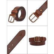 West Port Men’s Genuine Leather Belt (M-BT-LE-04-DARK-TAN)