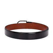 West Port Men’s Reversible Genuine Leather Belt with Metal Buckle (M-BT-MM-142-BLACK-COGNAC)