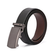 West Port Men’s Reversible Genuine Leather Auto-Lock Belt (M-BT-MM-143-BLACK-BROWN)