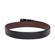 West Port Men’s Reversible Genuine Leather Auto-Lock Belt (M-BT-MM-143-BLACK-BROWN)