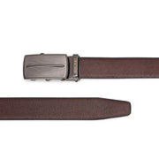 West Port Men’s Reversible Genuine Leather Auto-Lock Belt (M-BT-MM-144-BLACK-BROWN)
