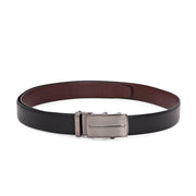 West Port Men’s Reversible Genuine Leather Auto-Lock Belt (M-BT-MM-144-BLACK-BROWN)