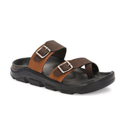 West Port Men Faux Leather Casual Sandals (M-MT-15-BROWN-TAN)