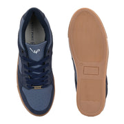 West Port Men Blue Street Sneakers (M-SF-50-BLUE)