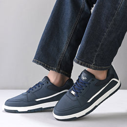 West Port Navy Blue Edge Sneakers – Gen Z Street Vibes (M-SF-55-NAVY)