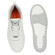 West Port White Trendy Everyday Sneakers (M-SF-60-WHITE)
