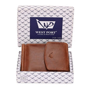 West Port Men's Genuine Leather Wallet (M-WT-ISC-23-COGNAC)