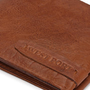 West Port Men's Genuine Leather Wallet (M-WT-ISC-24-COGNAC)