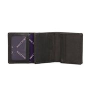 West Port Men's Genuine Leather Wallet – Classic Design with Ample Storage (M-WT-ISC-25-BLACK)