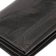 West Port Men's Genuine Leather Wallet – Classic Design with Ample Storage (M-WT-ISC-25-BLACK)