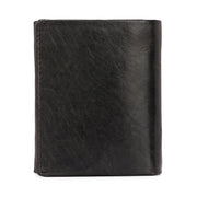 West Port Men's Genuine Leather Wallet – Classic Design with Ample Storage (M-WT-ISC-25-BLACK)