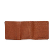 West Port Men's Genuine Leather Wallet – Classic Design with Ample Storage (M-WT-ISC-25-COGNAC)