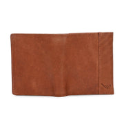 West Port Men's Genuine Leather Wallet – Classic Design with Ample Storage (M-WT-ISC-25-COGNAC)