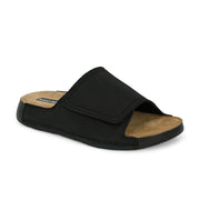 West Port Genuine Leather Adjustable Strap Slides (M-WW-06-BLACK)