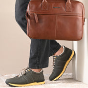 West Port Trendy Casual Sneakers (MAGIC-54-OLIVE)