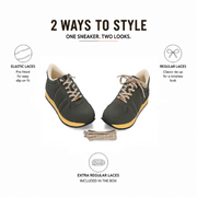 West Port Trendy Casual Sneakers (MAGIC-54-OLIVE)