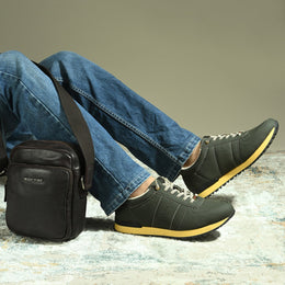 West Port Trendy Casual Sneakers (MAGIC-54-OLIVE)