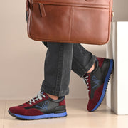 West Port Trendy Casual Sneakers (MAGIC-64-BLUE-BORDO)