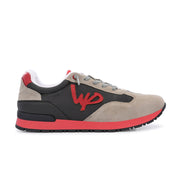 West Port Trendy Casual Sneakers (MAGIC-64-RED-GREY)