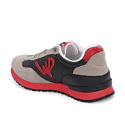 West Port Trendy Casual Sneakers (MAGIC-64-RED-GREY)