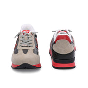 West Port Trendy Casual Sneakers (MAGIC-64-RED-GREY)