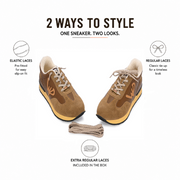 West Port Trendy Casual Sneakers (MAGIC-64-YELLOW-TAN)