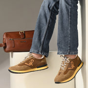 West Port Trendy Casual Sneakers (MAGIC-64-YELLOW-TAN)