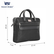 West Port Premium Business Laptop Bag (MBG-AI-15-BLACK)