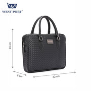 West Port Unisex Office & Travel Compact Laptop Bag (MBG-AI-23-BLACK)