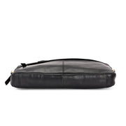 West Port Unisex Premium Leather Laptop Bag – Timeless Professional Elegance (MBG-AO-01-BLACK)