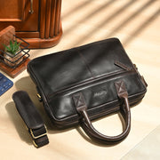 West Port Unisex Premium Leather Laptop Bag – Timeless Professional Elegance (MBG-AO-01-BROWN)