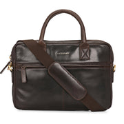 West Port Unisex Premium Leather Laptop Bag – Timeless Professional Elegance (MBG-AO-01-BROWN)