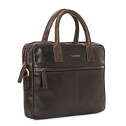 West Port Unisex Premium Leather Laptop Bag – Timeless Professional Elegance (MBG-AO-01-BROWN)