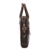 West Port Unisex Premium Leather Laptop Bag – Timeless Professional Elegance (MBG-AO-01-BROWN)