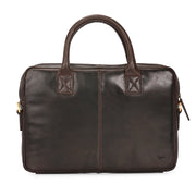 West Port Unisex Premium Leather Laptop Bag – Timeless Professional Elegance (MBG-AO-01-BROWN)